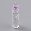 Transparent Glass Bottle Pendant Decorations EGLA-B002-01E-1