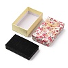 Flower Pattern Cardboard Jewelry Packaging Box CBOX-L007-003C-3
