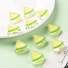 Transparent Enamel Acrylic Beads TACR-S155-001B-6