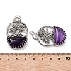 Natural Amethyst Bag Pendants G-Q163-06AS-08-3