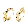 Brass Enamel Stud Earrings KK-CBA8324-23G-6