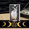 Carved Wooden Tarot Card Stand Holder DIY-WH0356-010-4