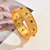 Vintage Brass Micro Pave Cubic Zirconia Filigree Bangles MT8136-2-1