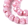 Anti-Tarnish Electroplate Glass Beads Strands EGLA-ZX010-4mm-03-5