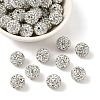 Polymer Clay Rhinestone Beads RB-C1438-12mm-A01-1
