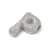 Brass Micro Pave Cubic Zirconia Pendants KK-A300-02P-P-2
