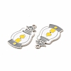 Rack Plating Alloy Enamel Pendants FIND-G054-15P-02-2