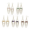 Natural Gemstone Dangle Earrings EJEW-JE07287-2