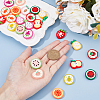 26Pcs 13 Styles Opaque Resin Fruits Decoden Cabochons CRES-FH0001-12-4