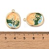 Brass Enamel Pendants KK-S368-09G-3