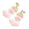 3 Pairs 3 Colors Brass Chandelier Earrings for Women EJEW-MZ00757-6