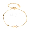 304 Stainless Steel Rhinestone Link Bracelets LS-BJEW-B171-13G-2