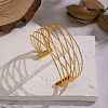Minimalist 304 Stainless Steel Multi-Strand Twisted Cuff Bangles SR5020-3