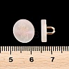 1-Hole Resin Alloy Shank Buttons FIND-B065-03G-10-3
