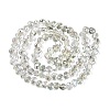 Electroplate Transparent Glass Beads Strands EGLA-Q133-01A-09-2