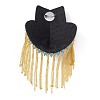 Fashionable Tassel Epaulettes AJEW-WH0235-46G-2