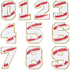 1Bag Sport Theme Number 0~9 Embroidery Cloth Iron on/Sew on Patches PATC-CY0001-65C-1