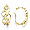 Brass Micro Pave Clear Cubic Zirconia Cuff Earrings X-EJEW-S201-203G-NF-3
