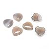 Natural Grey Agate Cabochons G-T029-23x25mm-12-1