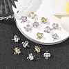 SHEGRACE Brass Pave Cubic Zirconia Rectangle Connector Charms XGRQ2O694-438P-4
