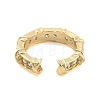 Clear Cubic Zirconia Open Cuff Rings RJEW-U002-09G-3