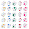 50Pcs Acrylic European Beads MACR-TADJ0001-13I-1