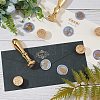 CRASPIRE 6Pcs 6 Patterns Brass Wax Seal Stamp AJEW-CP0004-26-5