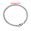 Tarnish Resistant 304 Stainless Steel Venetian Chain Bracelets LS-BJEW-M187-09-F-1