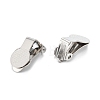 Tarnish Resistant 304 Stainless Steel Clip-on Earring Finding X-STAS-G250-03P-2