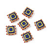 Baking Paint Glass Enamel Beads LAMP-S079-14A-1