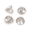 Brass Bead Cap Pendant Bails KK-Z146-26P-1