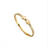 304 Stainless Steel & Crystal Rhinestone & Natural Shell Hinged Bangles for Women WG71A98-01-5