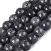 Baking Paint Crackle Glass Beads Strands GLAA-Q106-03A-01-1