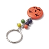 Halloween Synthetic Turquoise Keychains KEYC-JKC00764-4