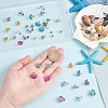   18 Pairs 7 Style Shell & Starfish & Turtle & Helm Zinc Alloy Stud Earrings Sets with Enamel EJEW-PH0001-16-3