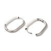Oval Ion Plating(IP) 304 Stainless Steel Hoop Earrings for Women EJEW-L287-038P-02-2