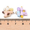 Alloy Enamel Pendants ENAM-A012-19G-4