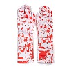 Long Polyester Skeleton Horror Full Finger Gloves AJEW-A045-01C-2