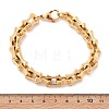 304 Stainless Steel Bone Link Bracelets for Women Men BJEW-F488-28G-5