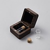 Square Wood Magnetic First Curl Keepsake Boxes CON-WH0107-85-2
