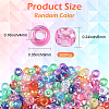 500Pcs UV Plating Acrylic Beads OACR-SP0001-85C-2
