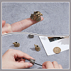 4Pcs 2 Colors Brass European Beads KK-NB0004-32-3