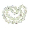 Baking Paint Electroplate Transparent Glass Beads Strands EGLA-Q136-03A-04-2