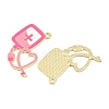 Medical Theme Alloy Enamel Pendants AL-CBA2919-03G-01B-2