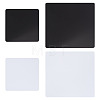 4Pcs 4 Styles Acrylic Reflection Display Board AJEW-GO0001-96-1