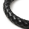 Leather Braided Round Cord Bracelet BJEW-E009-06AS-3