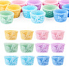 12Pcs 6 Colors Resin Basket Mini Model AJEW-TA0005-85-1