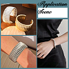 1 Set CCB Plastic Bracelets & Bangles Set for Women BJEW-SP0001-37-7