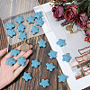 24Pcs Star Synthetic Lava Rock Beads G-PA0002-25A-3