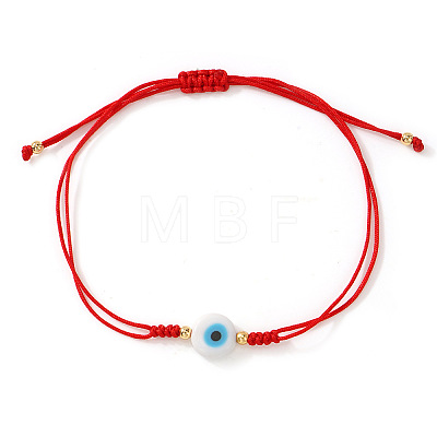 Handmade Lampwork Evil Eye Bead Braided Bracelets BM5229-3-1